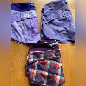 Lululemon Speed Up Shorts Bundle.